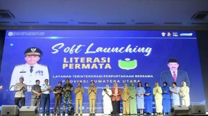 Pj Gubernur Sumut Luncurkan Aplikasi Perpustakaan