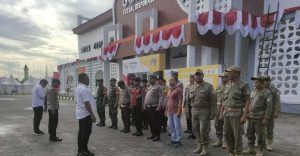40 Personel Satgas Hatra Toba Berikan Pengamanan PON XXI di GOR Dispora Sumut