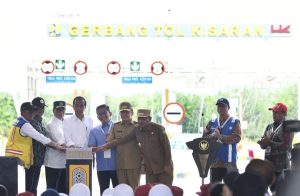 Pj Gubsu Dampingi Presiden Jokowi Resmikan Tol Indrapura-Kisaran