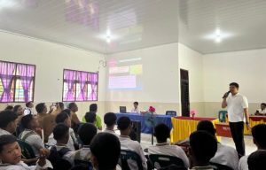 Sat Narkoba Polres Batu Bara Gelar Sosialisasi Bahaya Narkoba di UPT SMP N 1 Laut Tador