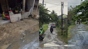 Proyek Perumda Tirtanadi Sumut Rusak Jalan Gereja yang Dilalui Warga ke Perayaan Natal