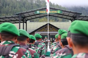 Pimpin Upacara Bulanan Tanggal 17 Januari 2025, Dandim 0106/Ateng Sampaikan Amanat Panglima TNI