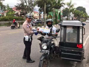 Minimalisir Pelanggaran dan Laka, Satlantas Polres Aceh Tengah Sosialisasi Tertib Berlalu Lintas