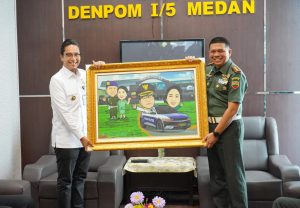 Tingkatkan Sinergisitas dan Rasa Kekeluargaan, Rico Waas Kunjungi Dandenpom I/5