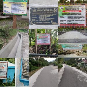 Pemerintahan Kampung Meriah Jaya Tuntaskan Kegiatan Proiritas Pembangunan Desa