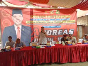 Gelar Sosper Tentang Penanggulangan Kemiskinan, Andreas Purba Ajak Warga Lebih Pro Aktif