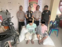 Satreskrim Polres Bener Meriah Amankan Dua Terduga Pelaku Tindak Pidana Pencurian Kopi