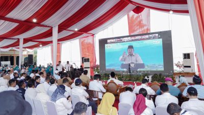 Prabowo Sapa Gubernur Sumut Saat Peluncuran Koperasi Desa Merah Putih