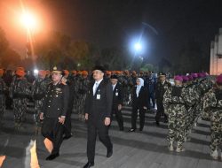 Bobby Nasution dan Surya Ikuti Apel Kehormatan dan Renungan Suci di Makam Pahlawan Bukit Barisan