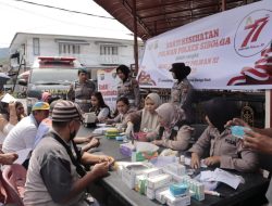 Polres Sibolga Gelar Bakti Kesehatan di Hari Jadi Polwan ke 77 Tahun