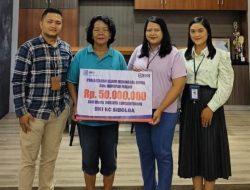 BRI Sibolga Bayarkan Klaim Nasabah Meninggal Dunia Senilai Rp.50 Juta