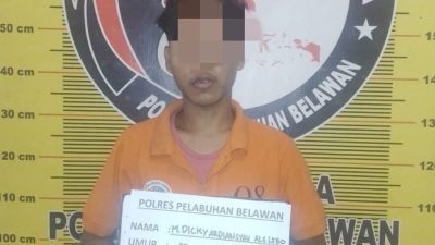 Sat Narkoba Polres Pelabuhan Belawan Tangkap Pengedar Narkoba di Terjun