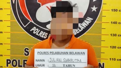 Sat Narkoba Polres Pelabuhan Belawan Tangkap Pengedar Sabu di Hamparan Perak
