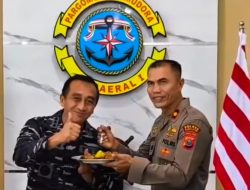 Polres Pelabuhan Belawan Berikan Kejutan HUT ke-80 TNI Angkatan Laut di Belawan