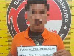 Sat Narkoba Polres Pelabuhan Belawan Tangkap Arjuna Pengedar Shabu di Belawan Sicanang