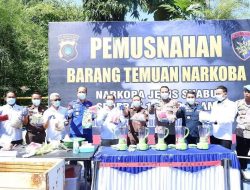Dit Polairud Polda Babel Musnahkan 11,5 Kilogram Sabu Senilai 11 Miliyar Rupiah
