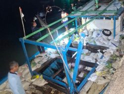 Polres Belitung dan Dit Polairud Polda Babel Gagalkan Pengangkutan 300 Karung Pasir Timah 