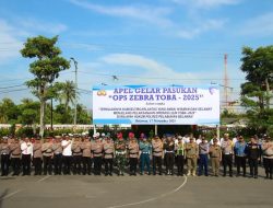 Polres Pelabuhan Belawan Laksanakan Apel Gelar Pasukan Ops Zebra Toba 2025