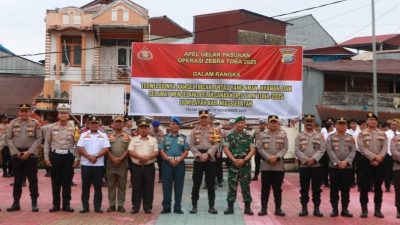 Polres Nias Selatan Gelar Apel Pasukan Operasi Zebra Toba-2025: Tekankan Penindakan Humanis