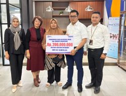 BRI Sibolga Bayarkan Klaim Nasabah Meninggal Dunia Senilai Rp.200 Juta