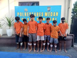 Polsek Sunggal Ringkus 7 Specialis Begal, 5 Orang Ditembak