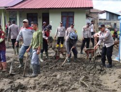 Lumpur Disingkirkan, Harapan Dihidupkan: Polri, PLN, dan Warga Aceh Tengah Bersatu Pulihkan Pustu Kebayakan