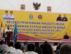 PWI Sumut Gelar Seleksi Penerimaan Anggota Muda dan Kenaikkan Status Anggota Biasa, Farianda: Semoga Lulus Semua