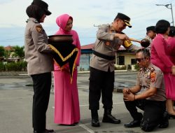 Polres Pelabuhan Belawan Gelar Upacara Laporan Kenaikan Pangkat