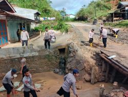 Polri di Aceh Tengah Terus Pulihkan Rumah Warga, Fasilitas Umum dan Akses Jalan Nasional Pasca Bencana