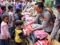 Menembus Sunyi Medan Bencana, Kapolres Aceh Tengah Hadirkan Harapan bagi Pengungsi Bintang Pepara