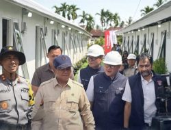 Kapolda Aceh Dampingi Presiden Tinjau Huntara Korban Banjir di Aceh Tamiang