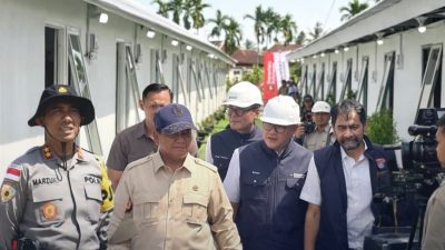 Kapolda Aceh Dampingi Presiden Tinjau Huntara Korban Banjir di Aceh Tamiang