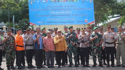 Dansatgas Pamtas Yonarhanud 2 Kostrad Hadiri Apel Gelar Pasukan Operasi Ketupat 2026