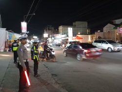 Satlantas Polres Aceh Tengah Jaga Kelancaran Lalu Lintas Malam Ramadhan di Takengon