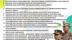 Besok, Sat Lantas Polrestabes Medan Berlakukan Rekayasa Lalulintas di 18 Titik Ruas Jalan