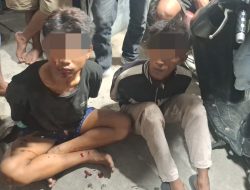 Dua Anggota Geng Motor Bawa Sajam Saat Konvoi Ditangkap Polsek Medan Labuhan
