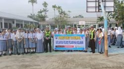 Sat Lantas Polres Pelabuhan Belawan Gelar Police Goes To School di SMA Negeri 9 Medan