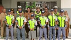 Sat Lantas Polres Pelabuhan Belawan Latih PKS di SMA Negeri 9 Medan