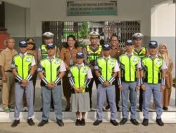 Sat Lantas Polres Pelabuhan Belawan Latih PKS di SMA Negeri 9 Medan