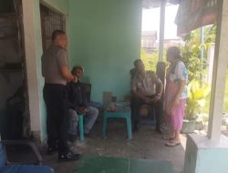 Sat Binmas Polres Pelabuhan Belawan Sambangi Warga Belawan II, Sampaikan Himbauan Kamtibmas