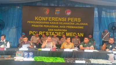 Polrestabes Medan Ungkap 119 Kasus Narkoba: 148 Tersangka Diamankan