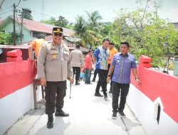 Polres Sibolga dan Pemko Renovasi Jembatan Merah Putih Presisi untuk Mobilitas Warga