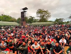 Meriah dan Bertabur Doorprize, Yonif 754 Kostrad Gelar Nobar Final Piala Dunia 2026