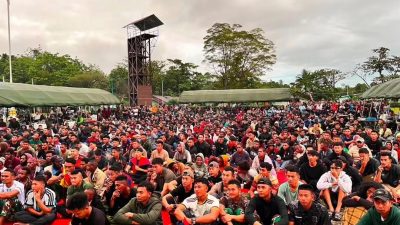 Meriah dan Bertabur Doorprize, Yonif 754 Kostrad Gelar Nobar Final Piala Dunia 2026