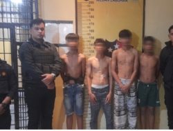 Respon Call Center 110, Tim Macan Polres Pelabuhan Belawan Amankan Empat Remaja Pelaku Tawuran