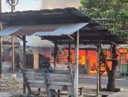 Jual Minyak Eceran, Rumah Permanen Dilalap Api : Pasutri Luka Bakar
