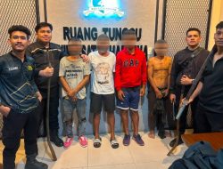 Polres Pelabuhan Belawan Amankan Empat Terduga Pelaku Tawuran