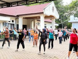 Tingkatkan Kesehatan Karyawan, BRI Sibolga Gelar Olahraga Rutin