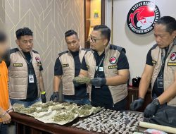 Tak Kapok Dipenjara! Residivis Pencurian Jadi Bandar Ganja : 141 Paket Ganja Disita