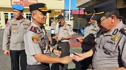 Komit Tegakkan Disiplin Internal Lewat Gaktiblin, Kapolres Sibolga Pimpin Pemeriksaan Personil
